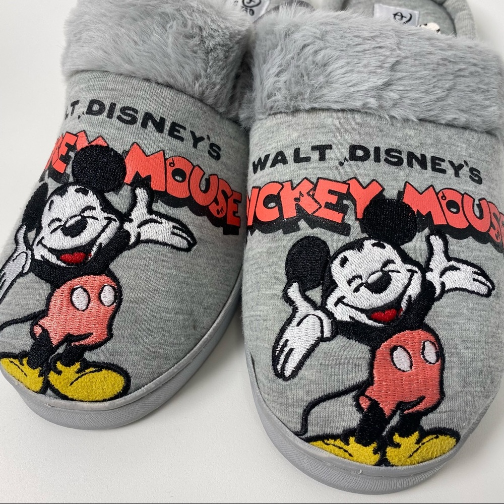 NEW Disney Mickey Mouse women’s plush Slippers shoes - Picture 4 of 5